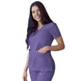 thumbnail image 2 of Adar Pro Scrubs For Women - Sweetheart V-Neck Scrub Top, 2 of 7
