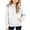 White, variant on Girls Solid Color Hoodie, Drawstring Pocket Soft Loose Pullover, Long Sleeve Casual Top For Kids Yellow 12-13Years