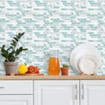 thumbnail image 4 of DEWOO Thick Kitchen Peel and Stick Tile Backsplash, Stick on Wall Tiles, 12"x12" Self Adhesive Sticky 3D Wall Marble Tiles Bathroom (10-Sheet，Light Blue), 4 of 12