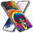 thumbnail image 2 of MUNDAZE Samsung Galaxy S20 Ultra Shockproof Clear Hybrid Protective Phone Case Neon Rainbow Psychedelic Trippy Hippie Big Brain, 2 of 5