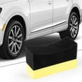 thumbnail image 2 of 5x Professional Automotive Car Wheel Washer Tyre Tire Dressing Applicator Curved Foam Sponge Pad Black+yellow, 2 of 4
