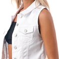 thumbnail image 6 of Fashionazzle Women's Sleeveless Button up Casual Denim Vest Jacket, 6 of 18