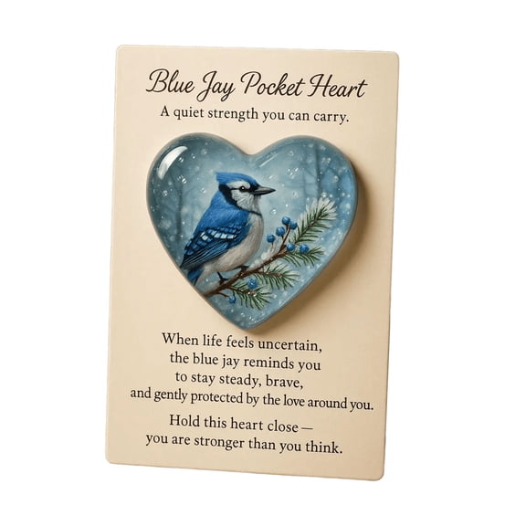 A Bird Pocket Hug Gift Card Small Resin Ornament With Cute Design For Bookshelf Or Desk Decoration Heartwarming Message Version A