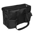 thumbnail image 1 of Solid Color Zipper Top Organizing Game Day Tote Diaper Bag Weekender Tailgate Can Be Personalized Blank - Black, 1 of 5