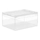 thumbnail image 1 of Caja de alimentación para reptiles, jaula para tortugas, espacio flexible para paisajismo, hábitat para lagartos, jaula, terrario para reptiles, 20 cm x 15 cm x 10 cm, 1 of 8