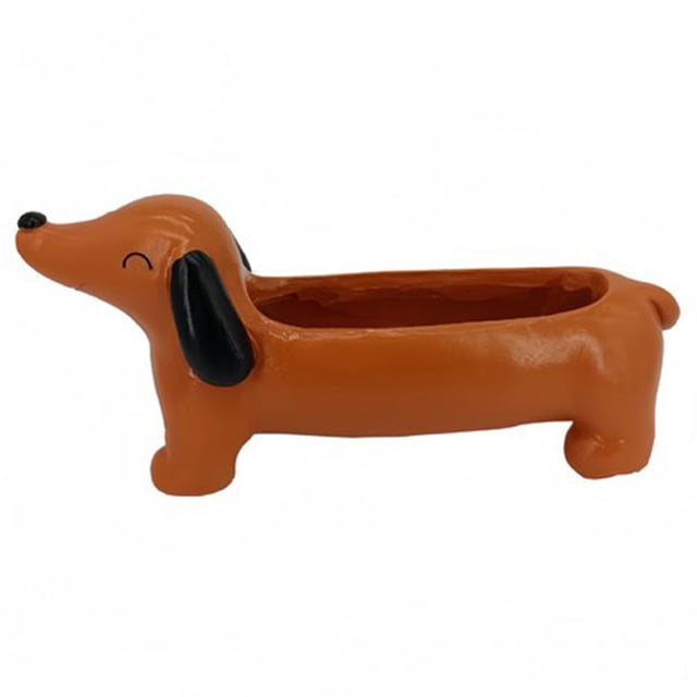 Maceta para perro Dachshund bonita maceta para decoración interior/exterior