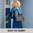 thumbnail image 6 of Pioneer Flower Floral Print Pattern Drawstring Lunch Bag Women - Drawstring Lunch Bag Insulated for Work Office - Stain-Resistant Large Lunchbags for Women with Multi-Pockets, 6 of 6