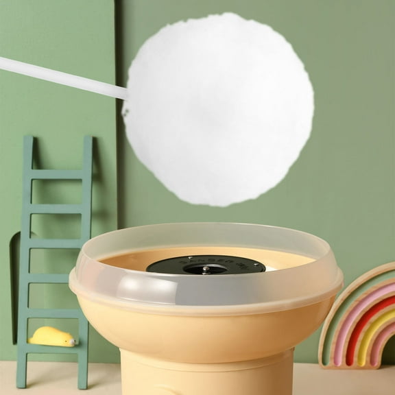 Topbathy 50pcs Disposable Paper Stick with Cotton Candy Sticks White for Festive Occasions