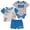 Grey/Navy, variant on STAR WARS Baby Boys Bodysuit Shorts and T-Shirt Set - Baby Yoda Baby Clothes Grey/Navy, 6-9 Months