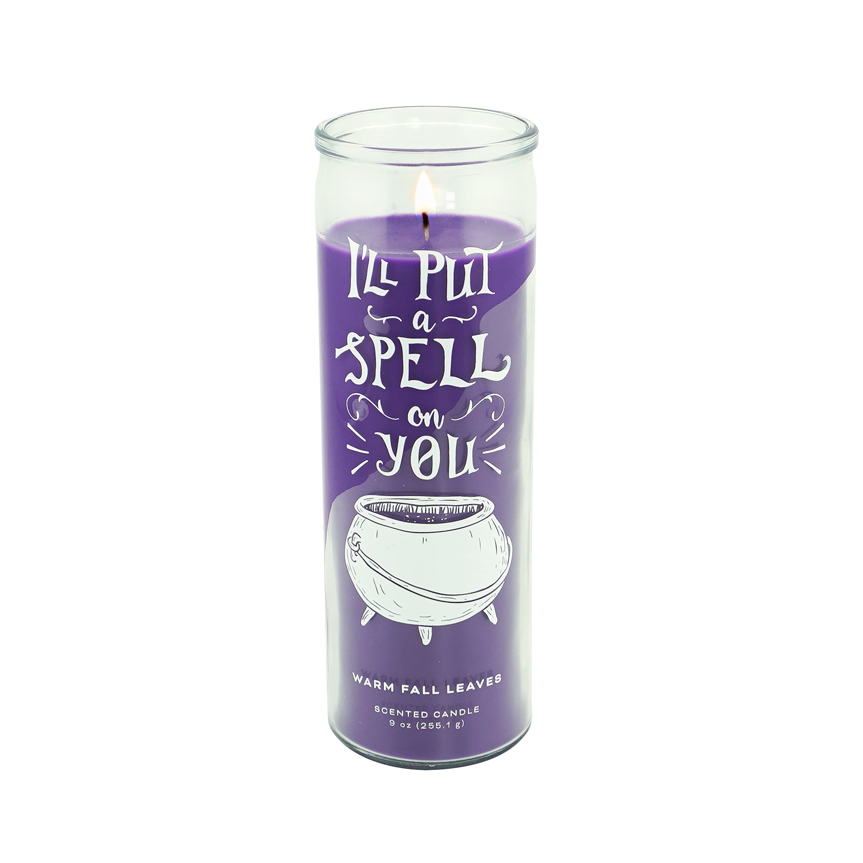 Mainstays Magic Spell Scented Candle, Warm Fall Leaves Scent Aromatic Candle, 9 oz