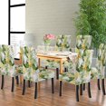 thumbnail image 5 of Chair Covers Set of 6 Lemon Slipcover Dining Chairs Covers Kitchen Chair Covers for Dining Chairs Living Room Restaurant Party Banquet, 5 of 5
