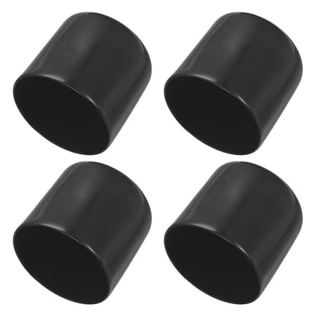 

Uxcell 42MM Vinyl Rubber End Caps 4 Pack Round Bolt Screw Covers Caps for Metal Tubing Bolts Black