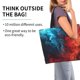 thumbnail image 2 of Disketp Red And Blue Fire Bolsa Tote Estampada para Mujer, Bolso de Hombro y de Mano para Compras y Viajes, 2 of 8