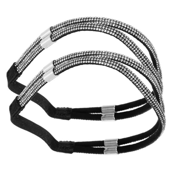 OUNONA  High Heels Anti-loose Straps Decorative Shoe for Pumps Rhinestones Women Miss