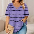 thumbnail image 2 of Bixock Women's Maternity Tops Fashion V-Neck Short Sleeve Casual Oversized Maternity T-Shirt, 2 of 5