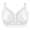 White, variant on Women's Full Figure Minimizer Bras Comfort Large Busts Wire-Free Non Padded Plus Size Bra