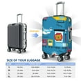 thumbnail image 4 of Yiaed Transportations With Cute Animals Print Travel Luggage Cover Suitcase Protector Fits 18-32 Inch Luggage Wheel Covers Patterned Elastic Luggage Anti-scratch（No luggage）-X-Large, 4 of 5