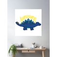 thumbnail image 2 of Nurse Stegosaurus Poster Wall Art, Modern Wall Decor, 30x30 UNFRAMED, 2 of 3
