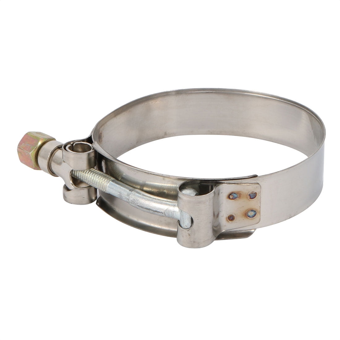 10 Pcs 68mm-76mm Stainless Steel T-Bolt Hose Clamp for Fuel Pump Filter Plumbing