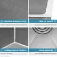 thumbnail image 5 of Ruvati 33-inch Low-Divide Undermount Kitchen Sink, 5 of 12