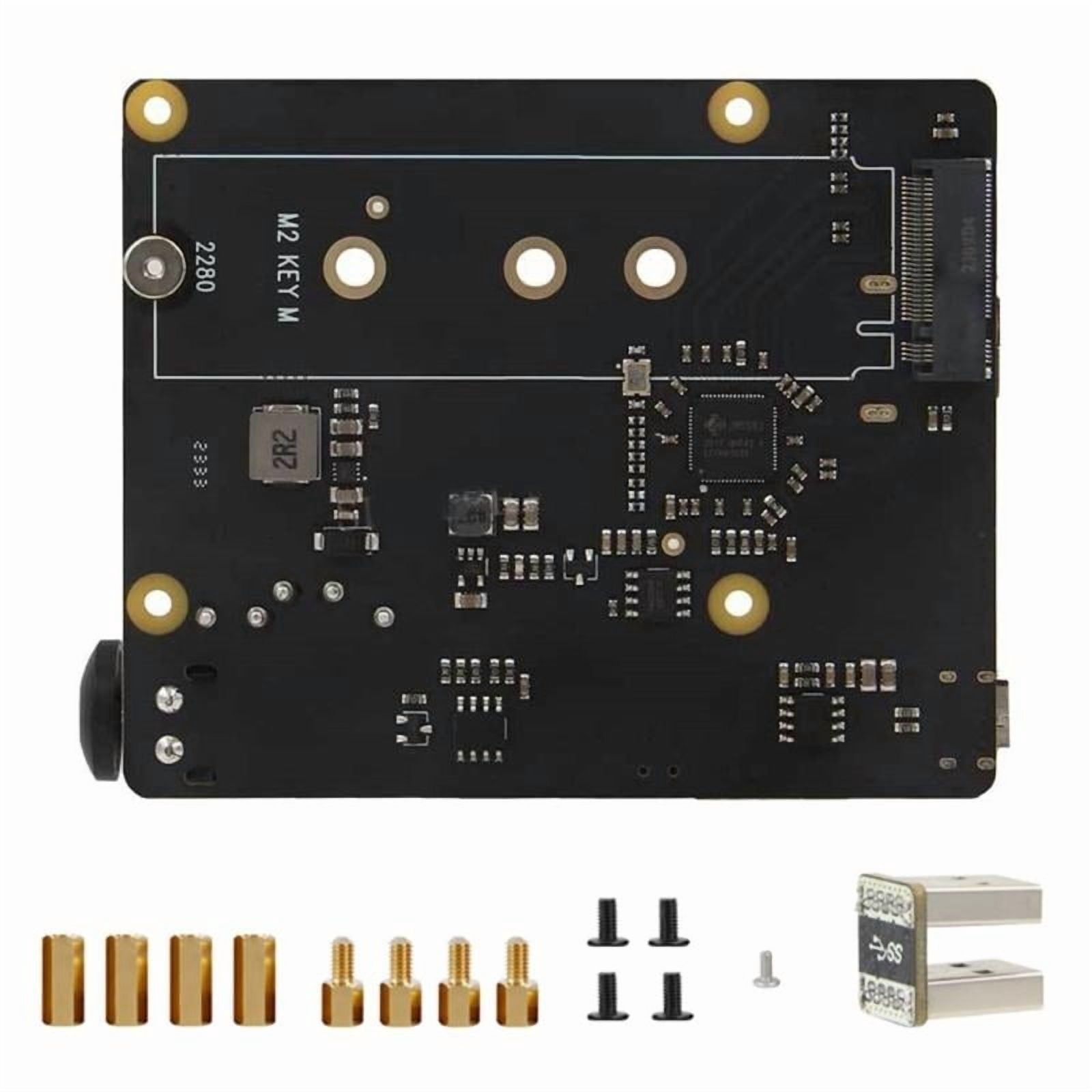 X873 USB3.0 To NVMe SSD Expansion Board With Power Button For RPi 4 NAS Solid Storage Expansion Support Boot From SSD