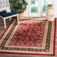 thumbnail image 2 of SAFAVIEH Lyndhurst Isadora Traditional Bordered Area Rug, Red/Black, 8' x 8' Square, 2 of 5