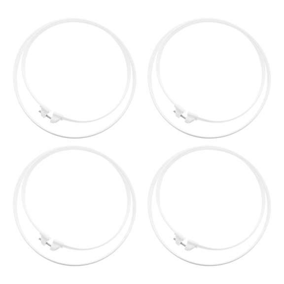 LIFKOME 4Pcs Fan Mesh Guard Rings Stable Fan Grille Hold for Table Pedestal Fans White