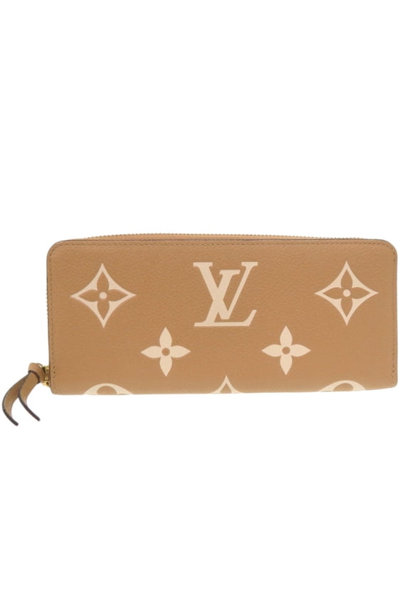 Pre-Owned Louis Vuitton Portefeuille Clemence Monogram Empreinte Beige Long Wallet LV 0007LOUIS...