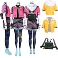thumbnail image 2 of Bolsa de disfraz de Cosplay de Clove de Valorant para Halloween, chaqueta, pantalones, abrigo, trajes de fantasía para adultos, fiesta de carnaval, traje de juego de rol, 2 of 5