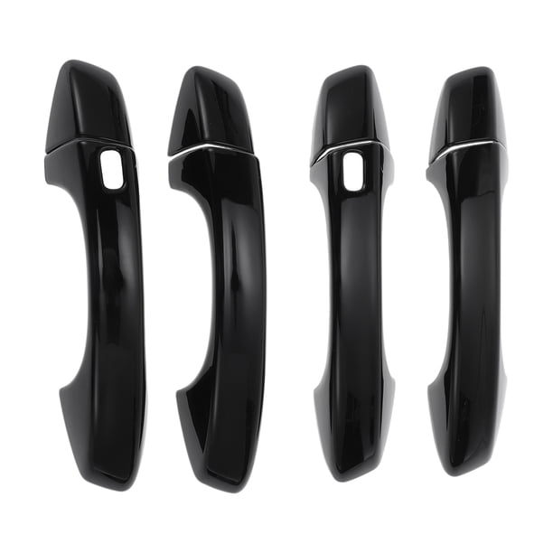 Recubrimiento de manija de puerta de coche inteligente Unique Bargains, recubrimiento de manija de puerta lateral, para VW Golf 2013-2020, ABS negro, 1 juego