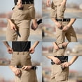thumbnail image 5 of Lmueinov Men's Waterproof Pants Multi Pocket Outdoor Work Cargo Pants Relaxed Fit Straight Leg Solid Color Trousers for Fishing Golf Work Hiking S-3XL, 5 of 7