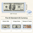 thumbnail image 2 of CNDRLEF 24 Pack Dollar Bill Sleeves, Clear Semi-Rigid PVC Currency Holders, Waterproof Money Protectors for Collectors, 6.8 x 2.9 in, Top-Load, 2 of 7