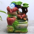 thumbnail image 2 of simhoa Tabletop Waterfall with LED Light Automatic Pump Ornament for Desktop B, 2 of 7