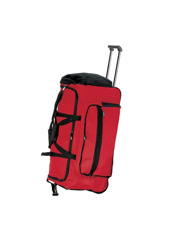 Goodhope  Red Polyester 30-inch Rolling Duffel Bag