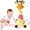 Yellow, variant on Dancing Talking Giraffe Toy, Stuffed Animal Baby Toy Repeating What You Say, Glowing Musical Electronic Giraffe Gifts for Toddlers 1-3 Years Old