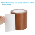 thumbnail image 4 of Uxcell 2Pcs Leather Repair Tape 2.2"x15' Self Adhesive Realistic Leather Patch Yellow, 4 of 4
