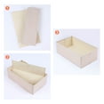 thumbnail image 3 of Unique Bargains Fabric Collapsible Storage Bin for Closet Organizers Beige 12"x7"x3.9", 3 of 6