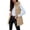 Khaki, variant on Cmfcve Womens Plus Size Full Zip Puffer Vest Long Hooded Sleeveless Padded Jacket Fall Winter Casual Quilted Warm Outerwear