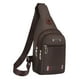 thumbnail image 1 of Bolso bandolera, mochila, mochila, bolso de hombro para correr, senderismo, viajes Marrón, 1 of 8
