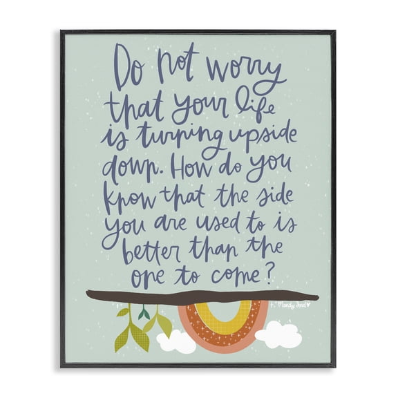 Stupell Industries Hopeful Encouraging Phrase Quotes and Sayings Painting Black Framed Art Print Wall Art, 11 x 14