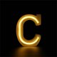 thumbnail image 1 of Luz LED USB Letter Lights Light Up White Plastic Letters Standing Hanging & AHeartcove LED221201-0105JD, 1 of 4