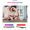 thumbnail image 6 of Military Grade Drop Impact for Samsung Galaxy S22 Ultra Case Galaxy S22 Ultra 5G Case 360 Metal Rotating Ring Kickstand Holder  Shockproof Case for Galaxy S22Ultra Phone Case (Rose Gold), 6 of 17