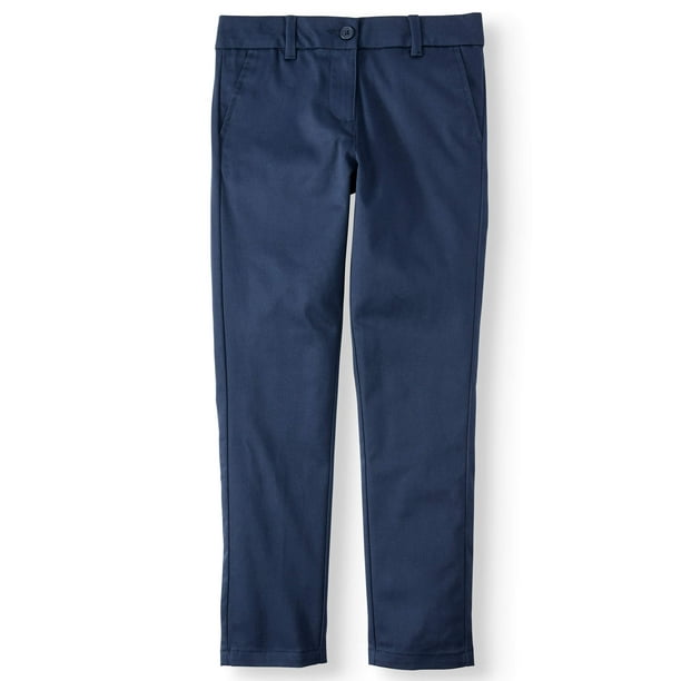 Wonder Nation Wonder Nation Girls School Uniform Stretch Twill Skinny