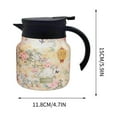 thumbnail image 3 of PEONAVET A Teapot Coffee Pot and Tea Separation Thermal Insulation Pot Indoor Home Office Thermal Insulation Pot Pattern Exquisite Braised Teapot 800ml, 3 of 6