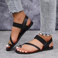 thumbnail image 5 of Bibifish Womens Flat Sandals Minimalist Thong Elastic Slingback Thin Strap Flat Sandals Ladies Summer Street Casual Wear Flat Sandals, 5 of 6