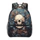 thumbnail image 1 of Balery Vintage Leaf Flower Skull Mochila Escolar Impresa, Mochila Ligera para Viajes Casual, Mochila Duradera y Cómoda Multifuncional, Mochila para Laptop-One Size, 1 of 5