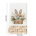 thumbnail image 3 of Easter Chick Bunny Kitchen Towels Dish Towels, 16x24in Flower Egg Hand Towels for Spring Farmhouse Holiday Decoration, 3 of 6