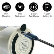 Gentleshark Electric Shaker Bottle for Protein ,Rechargeable Drink Mixer Cup for Coffee Milk Mixing,White
