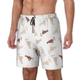thumbnail image 2 of Uemuo Leopard Print Pattern Mens Swim Trunks Quick Dry Board Shorts with Mesh Lining, Stretch Beach Shorts Quick Dry No-Chafing Board Shorts-XX-Large, 2 of 9