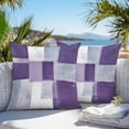 thumbnail image 4 of Abstract Gray Outdoor Pillow Covers Pack of 2 Purple Gradient Graffiti Color Block Modern Art Waterproof Throw Pillow Covers Decorative Cushion Cases for Patio Garden Tent Balcony Couch 16x16 inch, 4 of 8